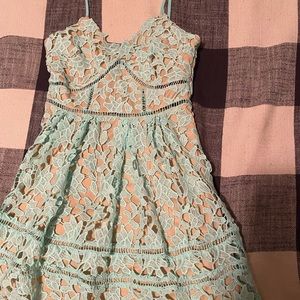 Mint Cutout Dress